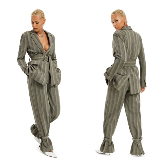 DANIELLE BERNSTEIN Pants - Herringbone Suit